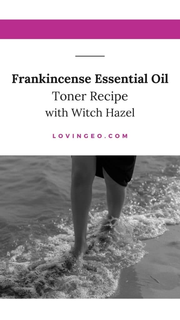 frankincense essential oil toner